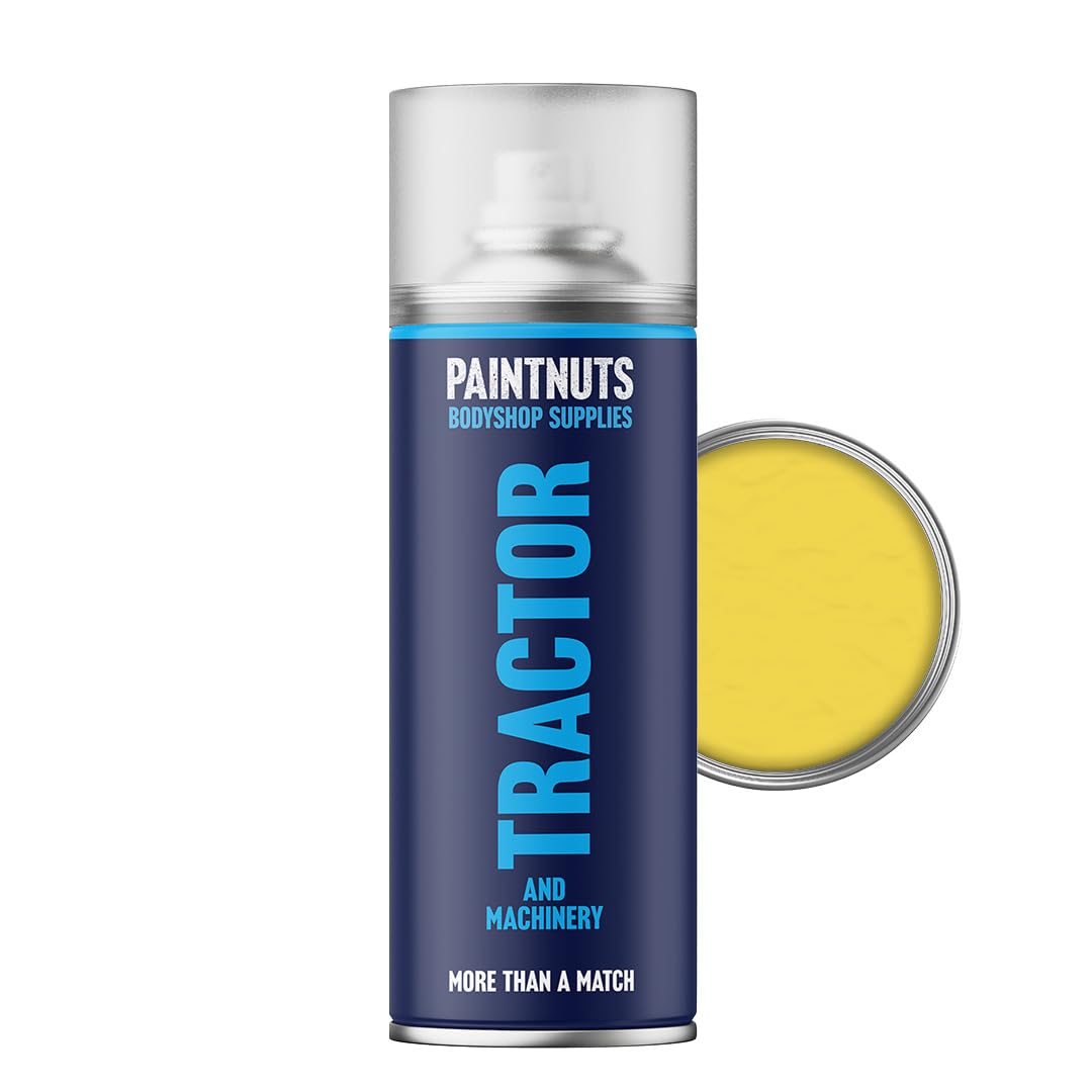 Paintnuts Tractor & Machinery Paint suitable for Komatsu Yellow (BMS1446) - 400ml Aerosol