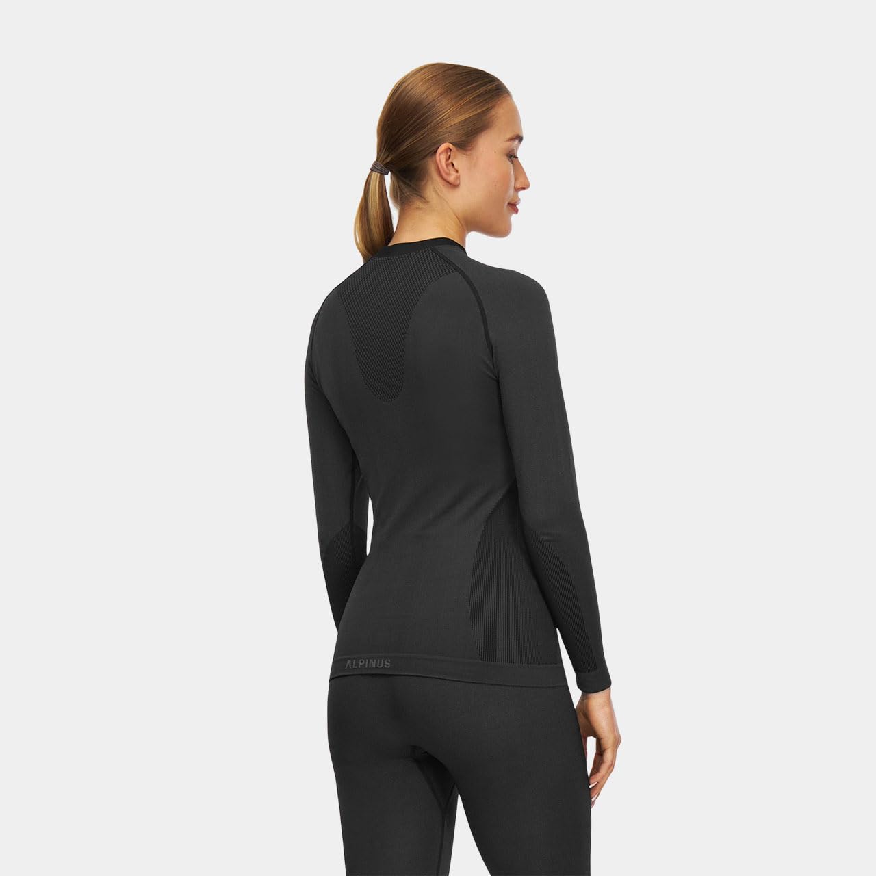 Alpinus - Thermounterwäsche Damen Set Moelv, Funktionsunterwäsche Schnelltrocknend, Thermo Unterwäsche Nahtlos, Thermowäsche, Funktionswäsche, Thermal Underwear