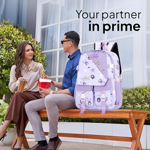 Image of Tinytot 30 Litre Japanese Korean Style School Bag Water-Resistant Laptop & Travel Backpack - Unisex Large 18 Inches Multipurpose Student Backpack for Boys & Girls, Men & Women