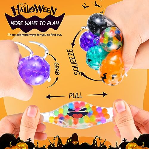 24Pack Halloween Mini Squeeze Balls Pumpkin Ghost Stress Ball Pack Perfect for Halloween Party Favors Halloween Treat Goody Bag Filler Gift2