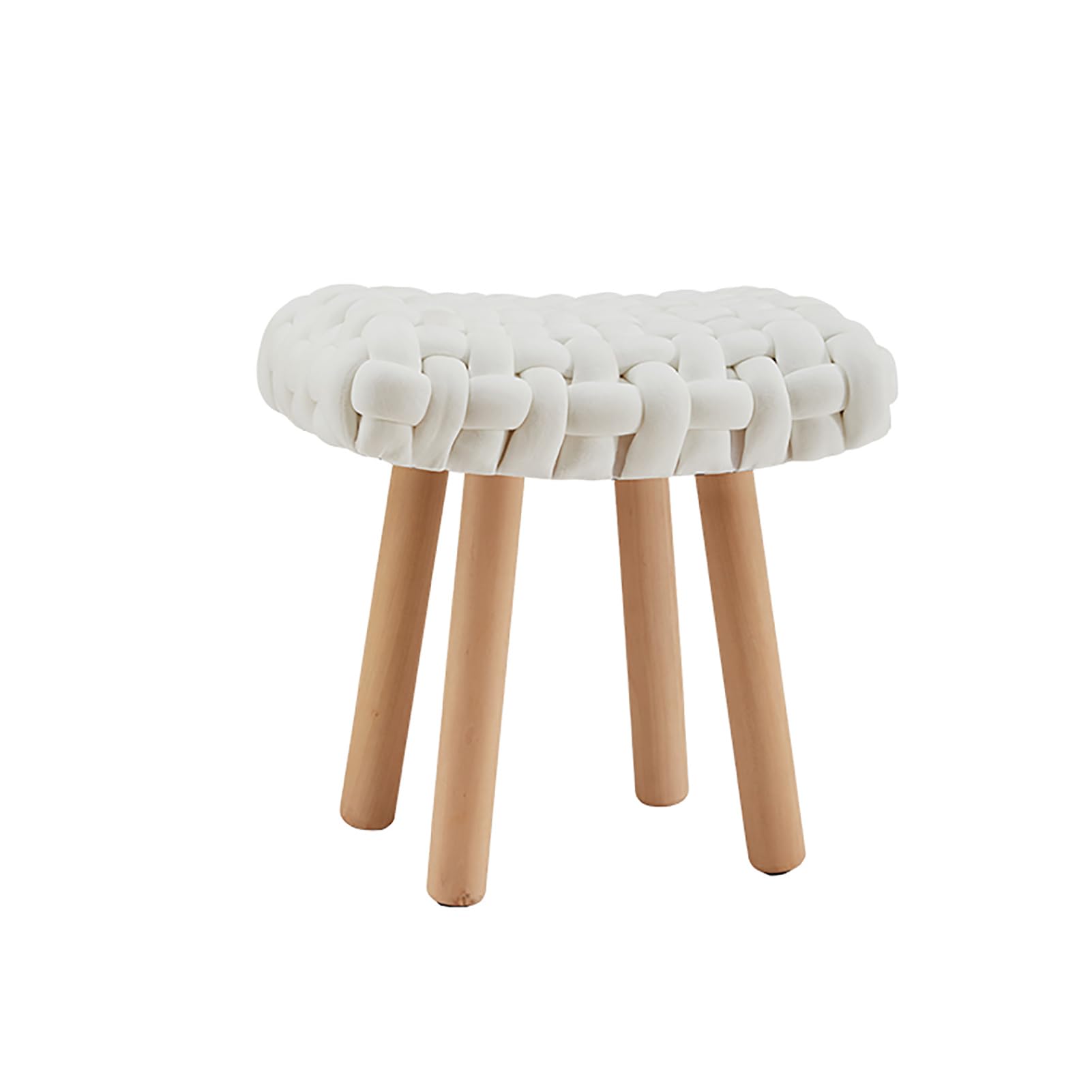 Taburete de maquillaje sin tambaleos gracias a sus patas de madera