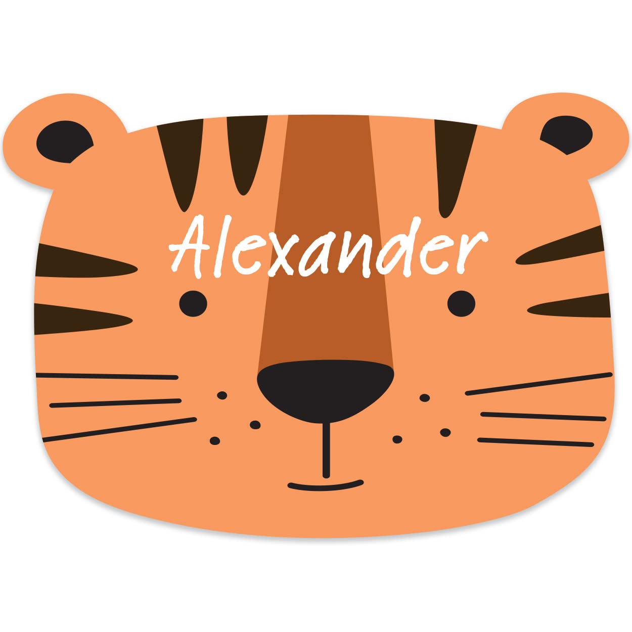 Paper Themes Personalised Shaped Placemats (Tiger)