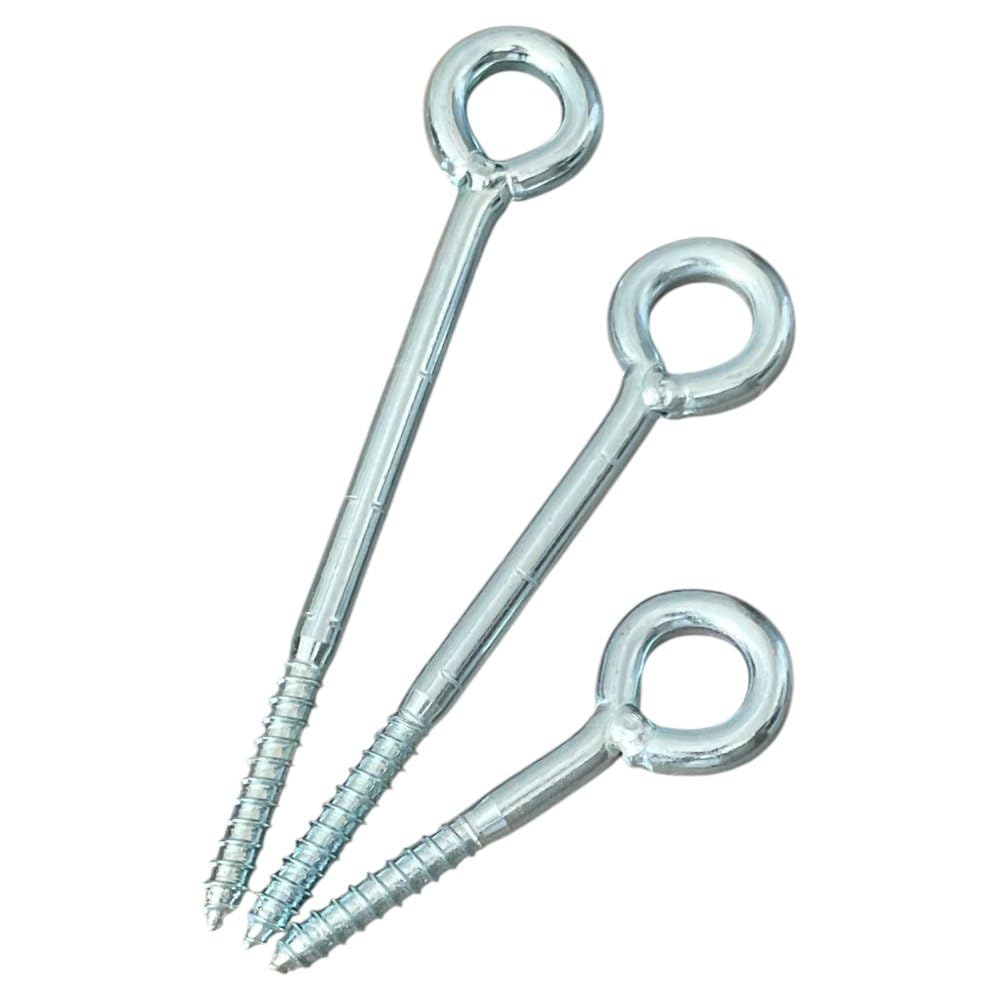 25 viti ad occhiello da 50 mm, vite ad anello M8 per carichi pesanti, occhielli a vite DIN 4420, filettatura metrica precisa per una presa sicura, versatile, ideale per costruzioni, giardini e