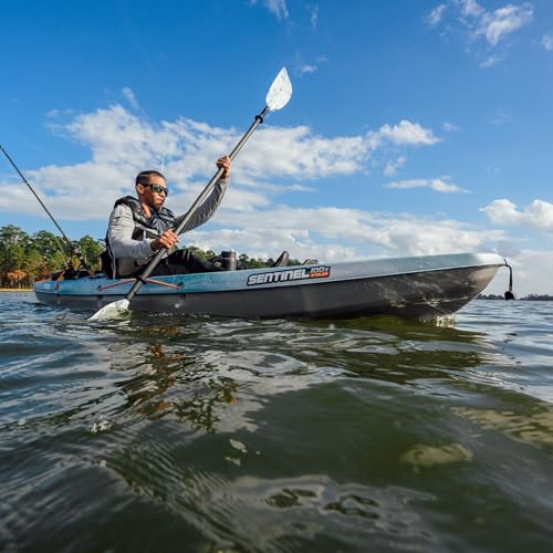 Image of Pelican Sentinel 100X - Angler Sit on top Fishing Kayak - Lightweight - Ergolounge Seating System