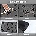 KPeng Silicone Cat Dog Food Mat,Easy Clean Rapid Water Absorption Pet Feeding Mat,Non-Slip Rubber Backing for Messy Drinkers to Protect Floors,Bohemia