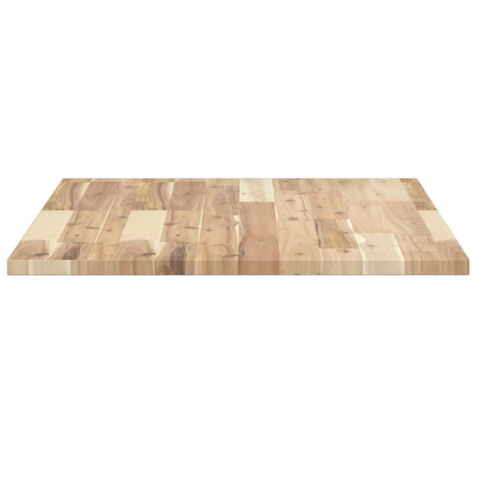 Piano Scrivania Non Trattato 80x60x2cm Legno Massello di Acacia