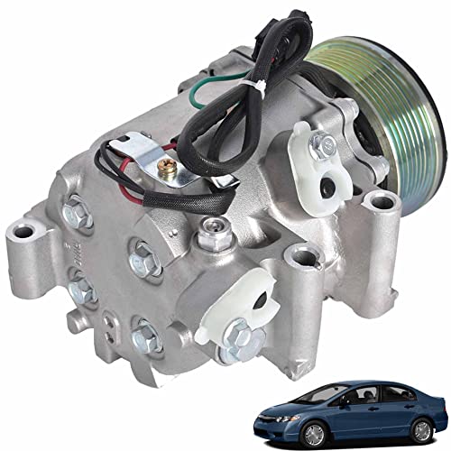munirater AC Compressor w/Clutch Replacement for 2006-2011 Civic 1.8L 38810RNAA02 38810RNAA01 CO4918AC