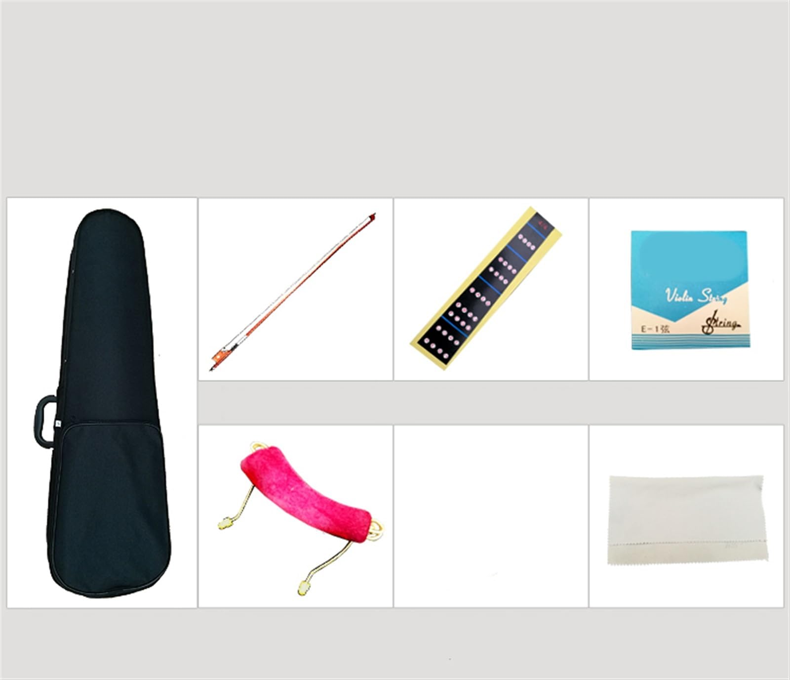 Violine Set Anfängergeige, Erwachsene, weiße Geige, komplettes Set geliefert (Color : 1/8)