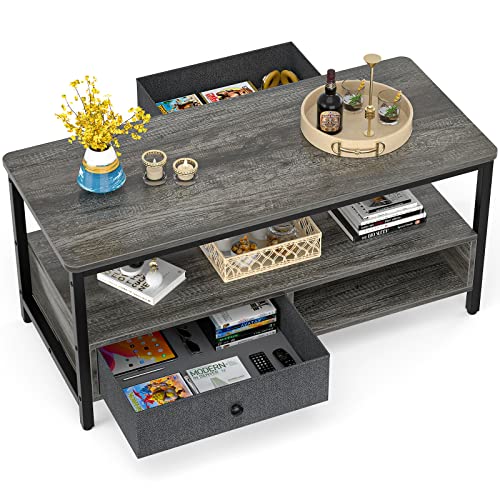 Armocity Coffee Table With Storage Drawers cover