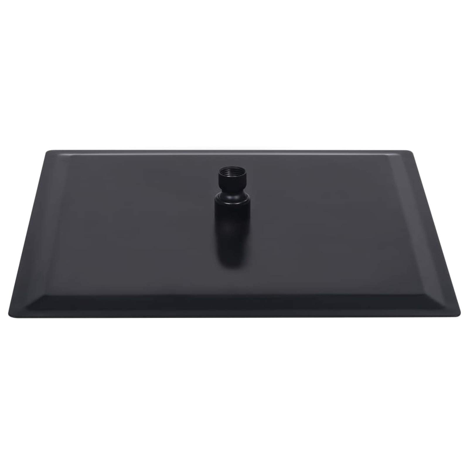 LAPOOH Cabezal Ducha Efecto Lluvia Acero INOX Cuadrado Negro 40x40 cm, Rociador Ducha, Ducha Lluvia, Alcachofa Ducha, Duchas De Baño Alcachofa Lluvia, Recambios Columna Ducha