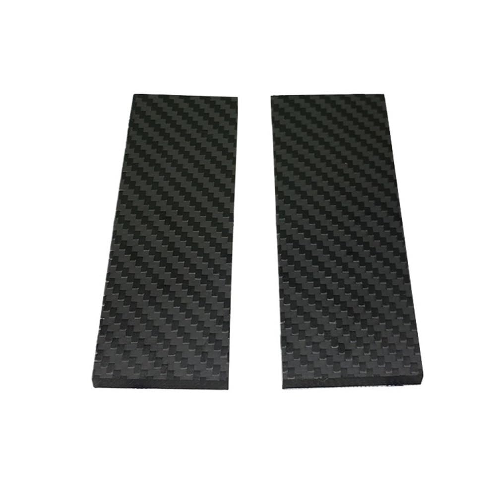 Arkusz z czystego włókna węglowego 3K o wysokiej twardości, 100x250 mm - matowy materiał modelarski z włókna węglowego o splocie skośnym do projektów DIY, 1 szt.(6mm)