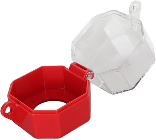 Miniatura 5 de Cubierta de botón de parada de emergencia Bloqueo Transparente Cubierta de interruptor de botón con agujero grande, conveniente y práctico para