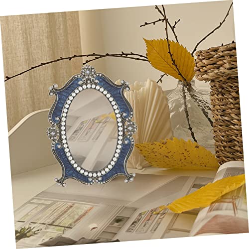 Espejo de maquillaje de escritorio elegante y moderno miniatura 7