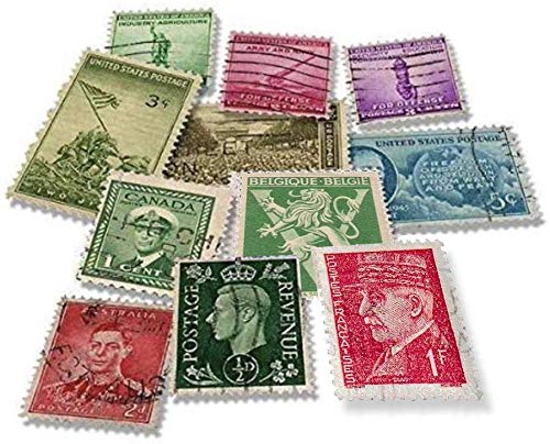 IMPACTO COLECCIONABLES Seconda Guerra Mondiale - 11 Francobolli degli Alleati