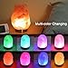 FANHAO Himalayan Salt Lamp with 8 Colors Changing, 100% Natural Crystal Salt Light Glow Hand Crafted Night Light for Lighting, Decoration and Gift