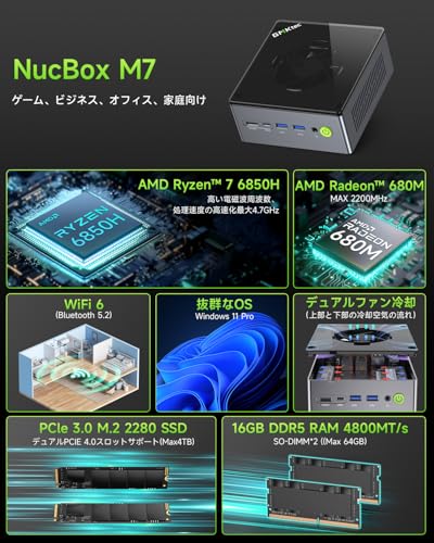Amazon.co.jp: GMKtec: 高性能ミニPC