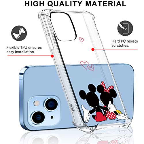 Uvenju Compatible With Iphone 14 Case Cute Pattern, Soft Tpu Iphone 14 Case For Man Girls Women, Camera Hole Protective Iphone 14 Case 6.1 Inch 2022 (Mickey And Minnie C) #TOP4