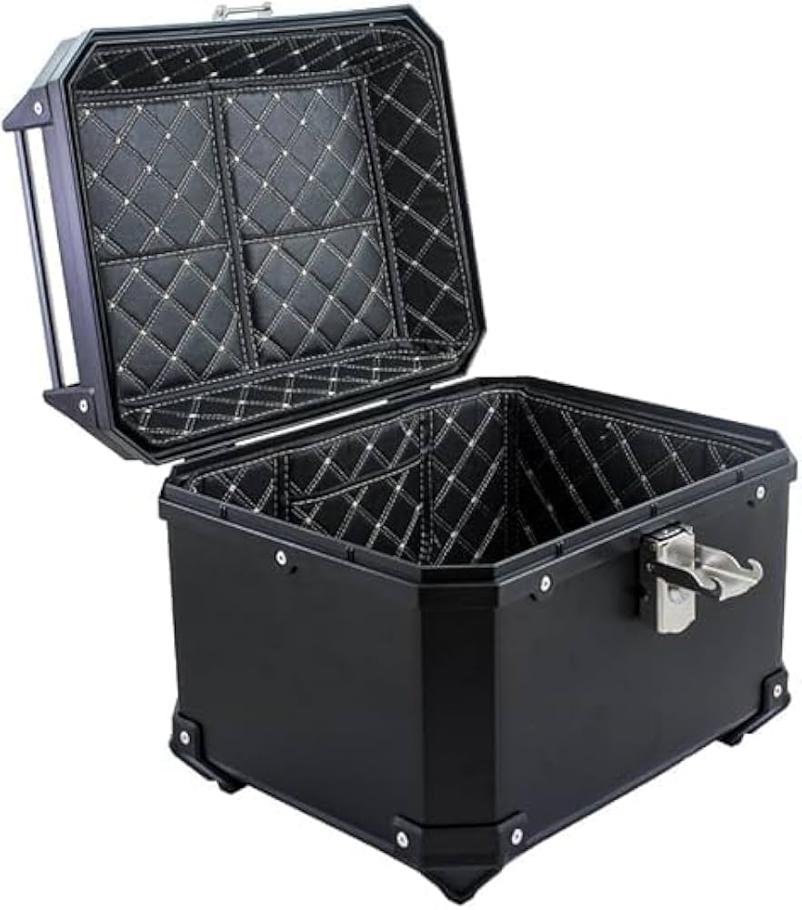 Amazon | バイク用 リアボックス パニアケース 45L ブラック 鍵2本