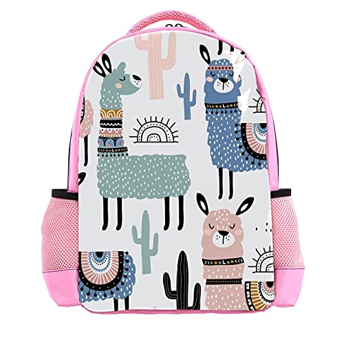 Mochila infantil para niños, linda mochila escolar con alpaca para llevar regalos de Navidad, mochila ligera para niños y niñas