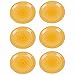 Juego de 6 platos llanos amarillo stoneware de Ø 27 cm - LOLAhome