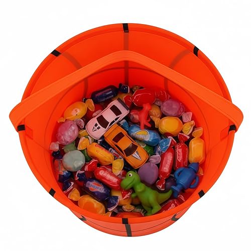 Image of XinblueCo Baseball Basket Easter Baskets for Canvas Easter Egg Hunt Baskets