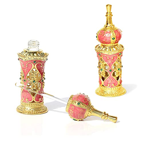 Ferry Pier Castle Bouteille de parfum vide rechargeable vintage pour huiles essentielles 10 ml (rose) Cover