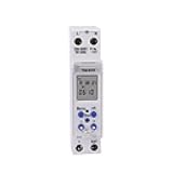 230V 220V 18mm Width Weekly Programmable Digital Timer Switch Time Relay DIN Rail Mount