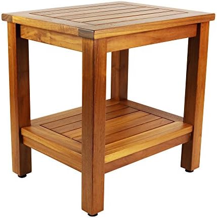 Teak Shower Bench: 18 inch Java Bench