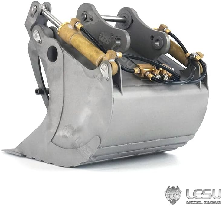 LESU Metal Grab Bucket for 1/14 Carter374 374F Hydraulic RC Excavator Model RC Car Parts