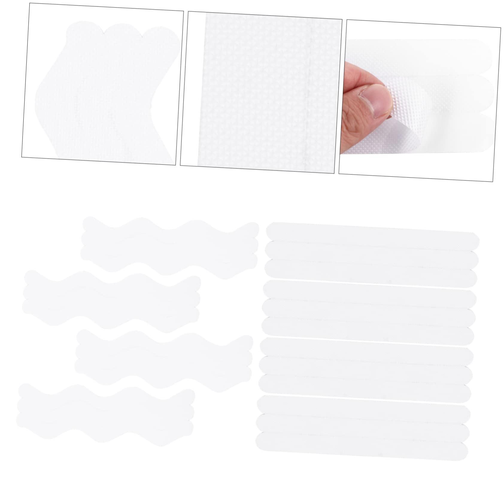 Mikikit 144pezzi Adesivi Antiscivolo per Bagno Strisce Multifunzionali Peva per Scale e Doccia e Sicurezza per Famiglie con Design Facile da Applicare