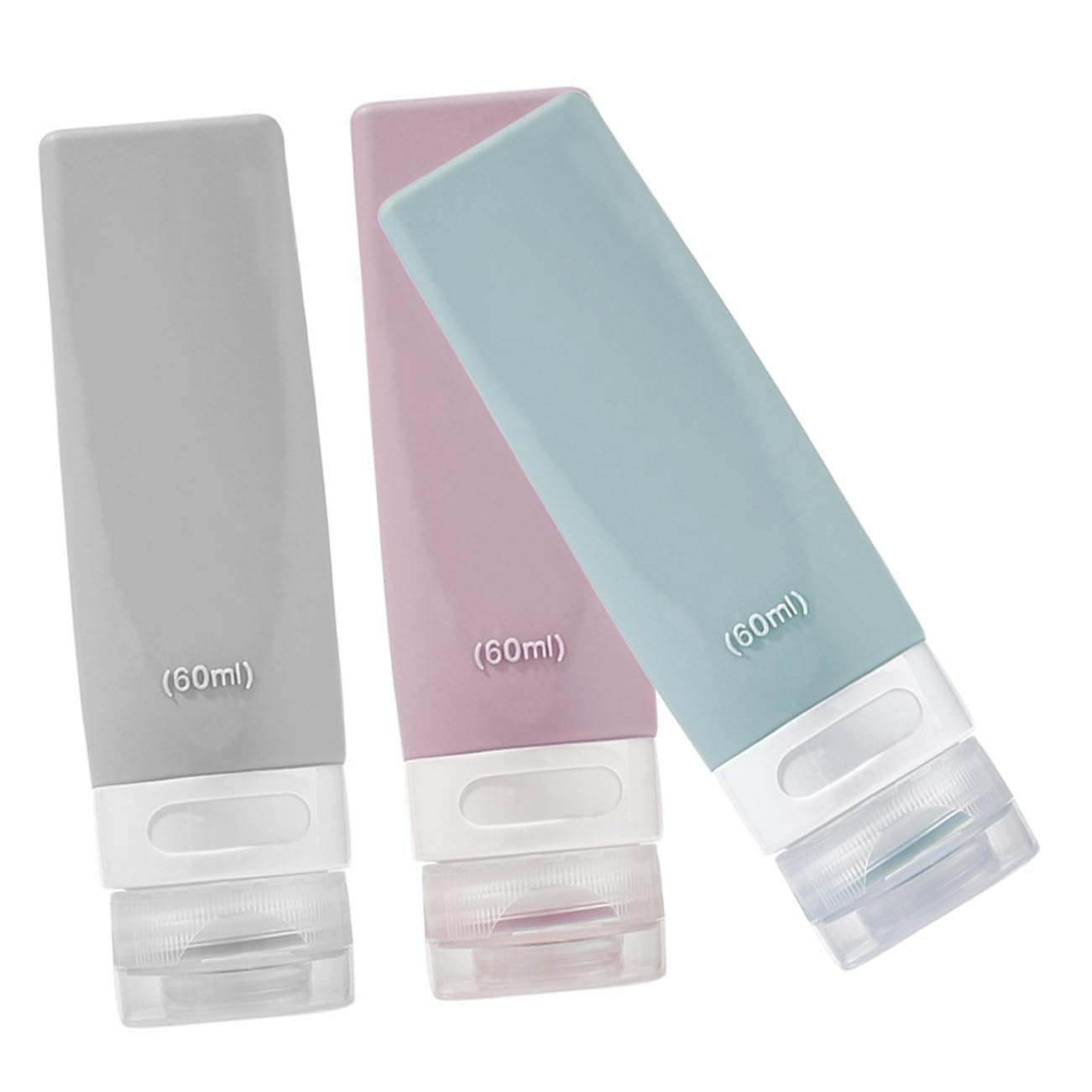 FRCOLOR 3 Set Di Flaconi Da Viaggio Per Articoli Da Toeletta Da 60 Ml Ricaricabili Con Erogazione A Pressione Per Shampoo Lozione Articoli Da Toeletta A Prova Di Perdite 3 Pezzi*3