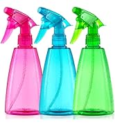 Bealee Spray Bottles 3-Pack, 16 Oz, Mist & Stream, Plastic Water Spray Bottle for Hair, Essential...