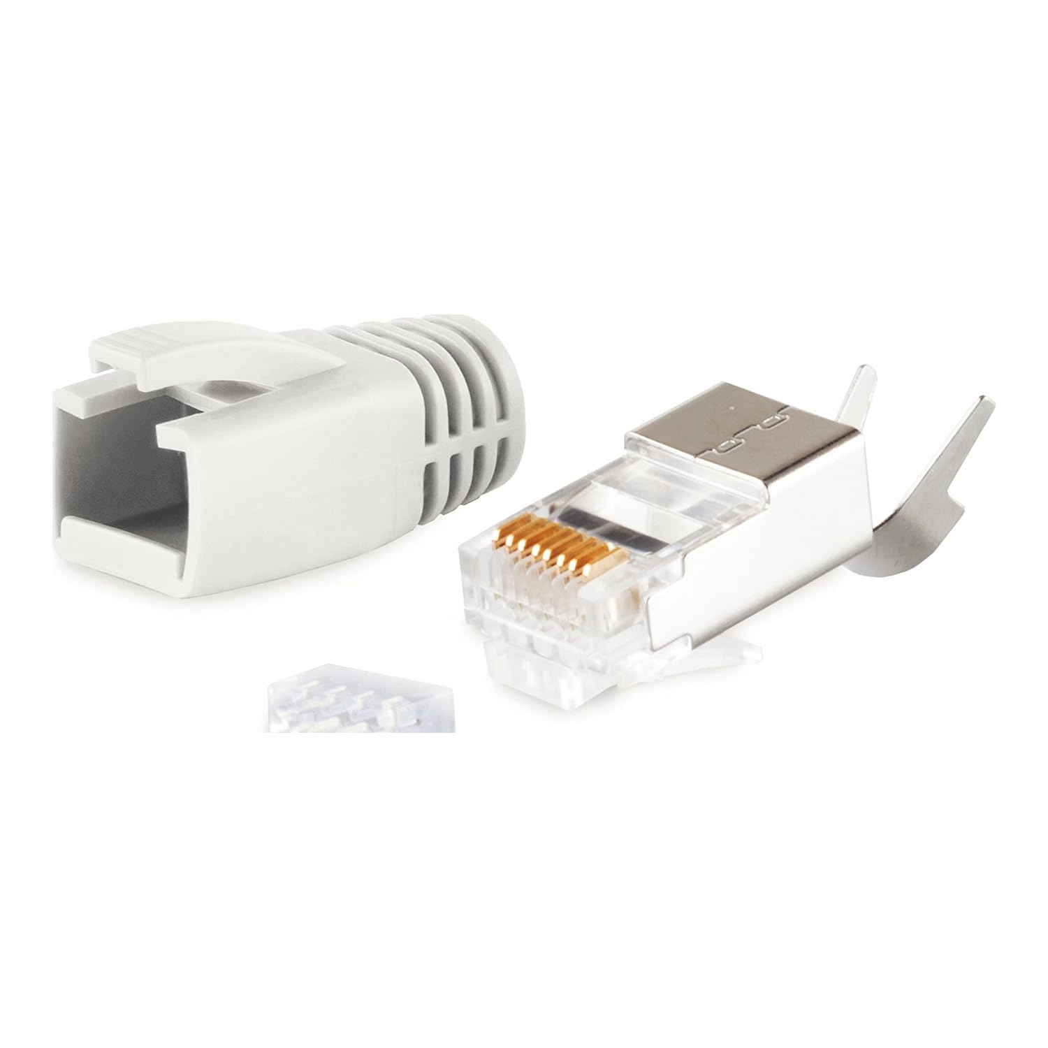shiverpeaks Stecker Set für Verlegekabel bis AWG 23 grau VE100