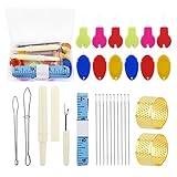 【Práctico accesorio de costura】el enhebrador de agujas sencillo para coser a mano puede ayudar a personas con problemas de visión a resolver el problema del enhebrado. Práctico accesorio de costura para ancianos, sastres y costureros.