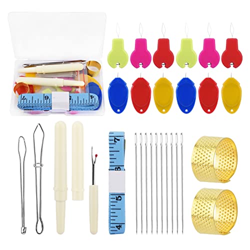 Best Deals! beiyoule 29 in 1 Needle Threaders Set - Beading Needles and Seam Rippers, Simple Needle ...