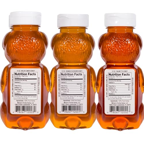 Miel pura natural McCoy's Honey pack 3 x 12 oz miniatura 2