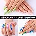 Makartt Nail Art Rhinestone Glue Gel Design Kit Nail Glue Rhinestone UV/LED Gel with Nail Art Gem Stones, 4 Boxes Glitter Sequins, 2 in 1 Nail Brush Rhinestone Picker and a Tweezers Nail DIY