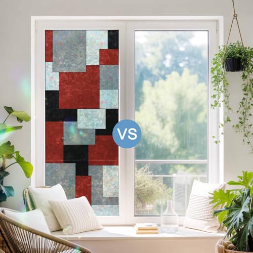 Vinilo decorativo para ventana efecto arcoíris 60x200 cm miniatura 4