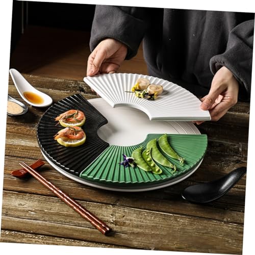 Plato de cerámica estilo japonés para sushi y postres miniatura 6