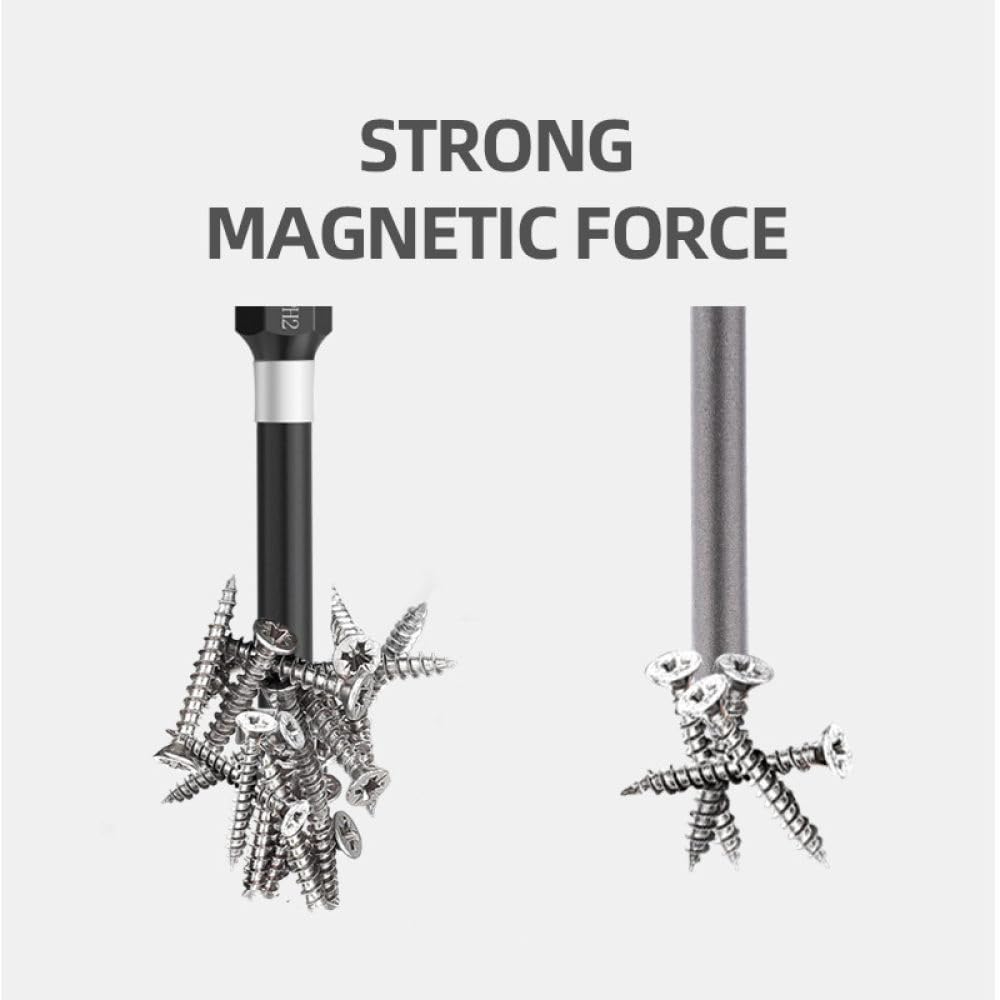 Set di cacciaviti elettrici a Vite per Trapano a Mano ad Alta durezza con Testa a Croce Magnetica Forte 50 65 70 90 150 mm, 65 70 90 mm 3 Pezzi
