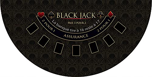 Tapis Casino Black Jack VIP, Tapis de Jeux de Cartes