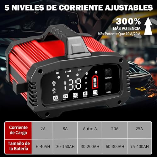 Cargador de baterías 12 y 24 voltios 5 Imagen adicional