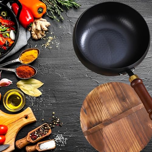 Wok con tapa de madera para todo tipo de cocinas miniatura 4