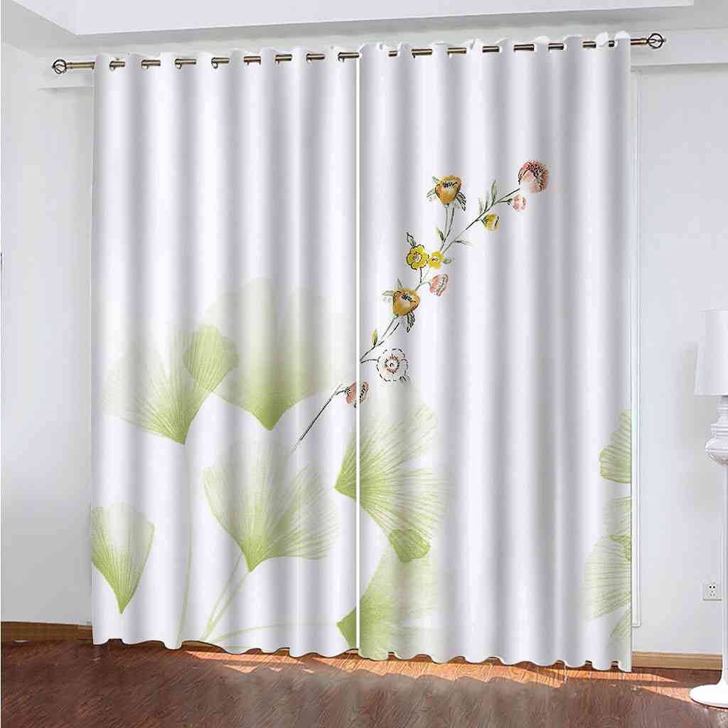 Rideau occultant thermique lot de 2 grand format 300x270 cm floral