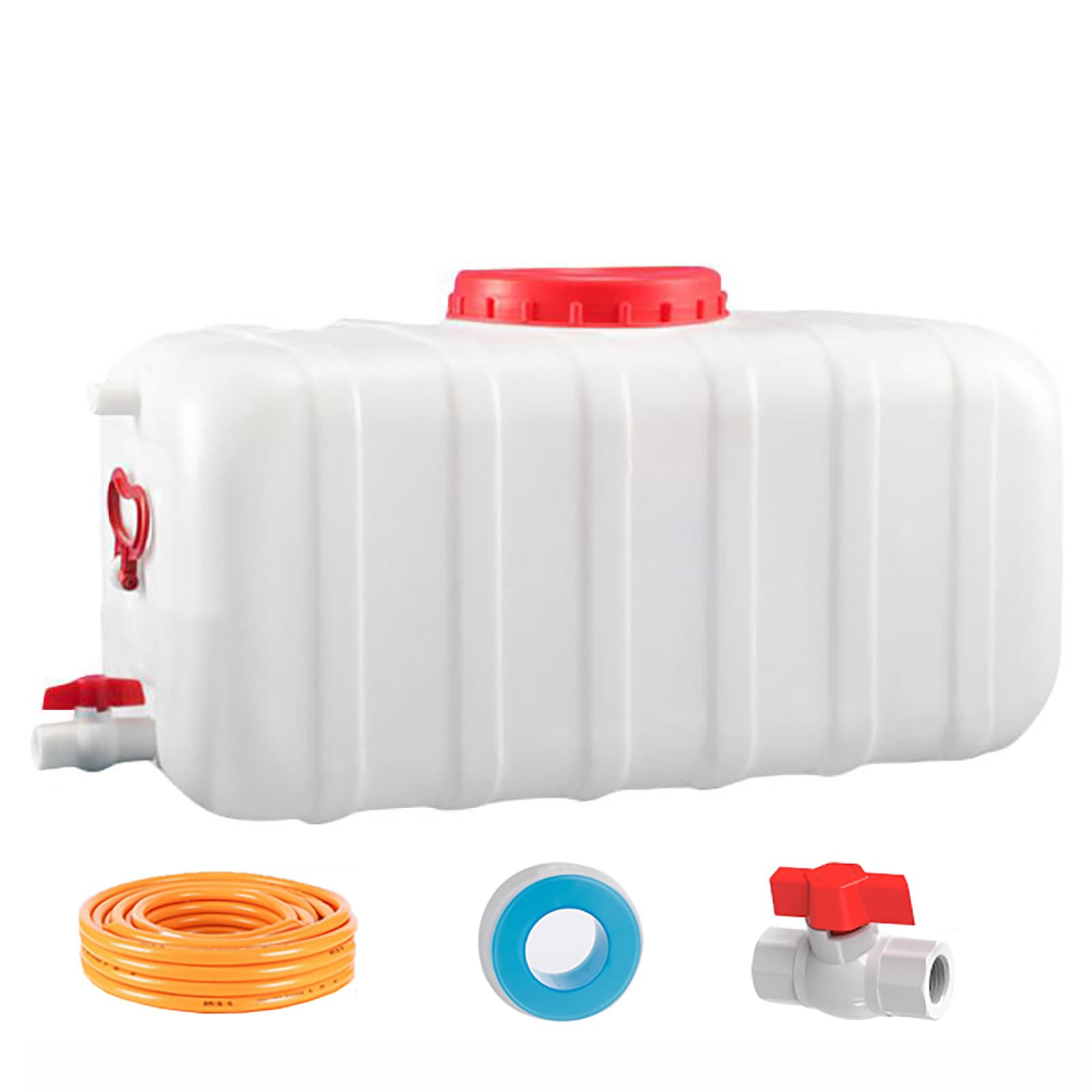 Wasserspeichertank Wassertank Kunststoff Wasserkanister Mit Hahn Wasserbehälter Für Zuhause Wohnmobil Notfall Wandern Grillen Reisen(Size:30L/8gallon)
