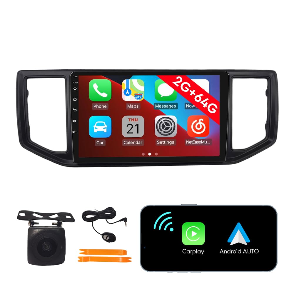 [2G 64G] Android Car Stereo FM Radio Carplay Android Auto 10.1