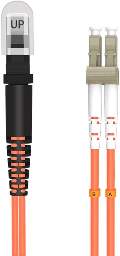 MTRJ Female to LC Fiber Patch Cable Multimode Duplex - 1m (3.3ft) MTRJ-LC 50/125um OM2 MM LSZH Optic Jumper Cord Orange