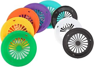8-Pack Paper Plate Holders (10.5 Inch) - Reusable Plastic Holders with Snap-in Grooves, Heavy Duty Supports for Picnic/Party/Dinner