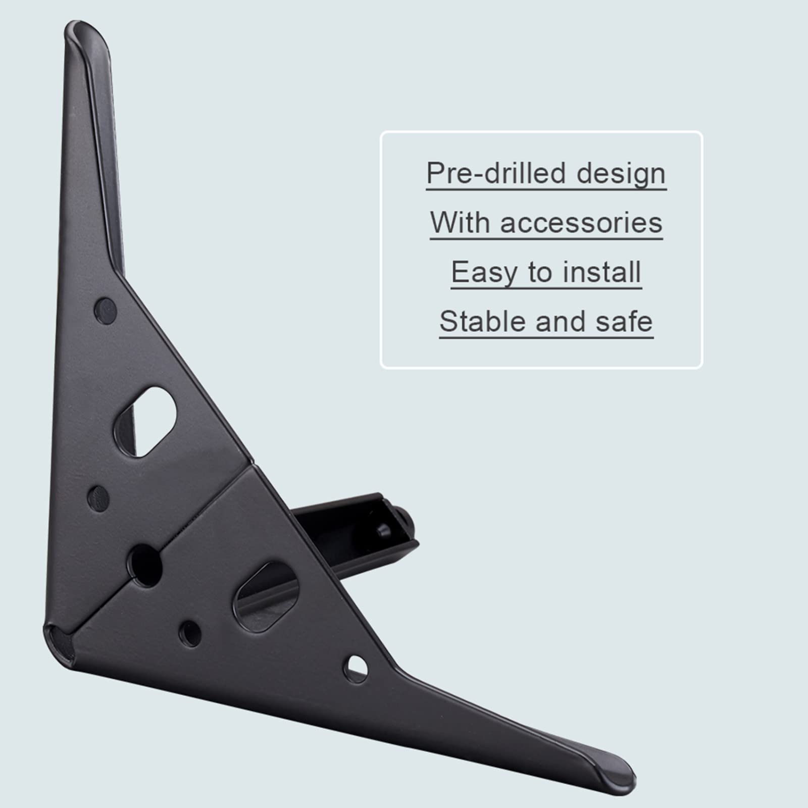 Nogi meblowe w kształcie trójkąta, 4 szt. antypoślizgowych, trójkątnych metalowych nóżek meblowych, wielokolorowych, 12-25 cm(A,15cm/6in)