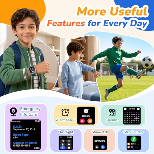 Colorful Kids Smart Watch with 2 bands & bezels - image 9